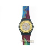SWATCH Palco classic quarzo cassa e cinturino plastica colorata new